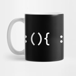 Bash Fork Bomb - Text for Unix/Linux Hackers Mug